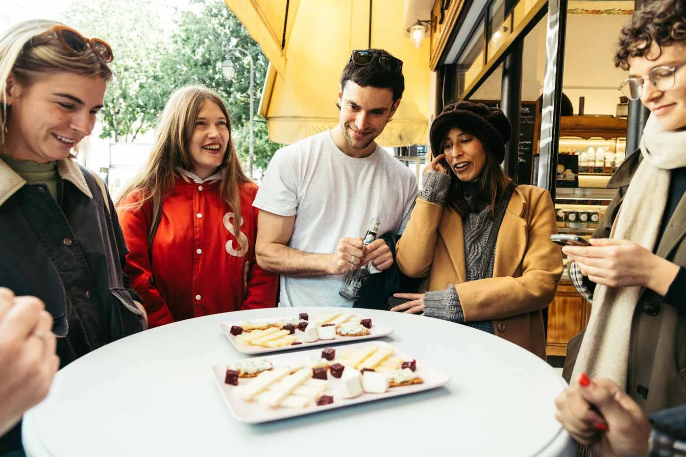 tour_group_at_a_table_at_Fromagerie_Jouannault_Paris