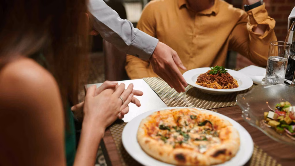 Tourists Eating in Florence
